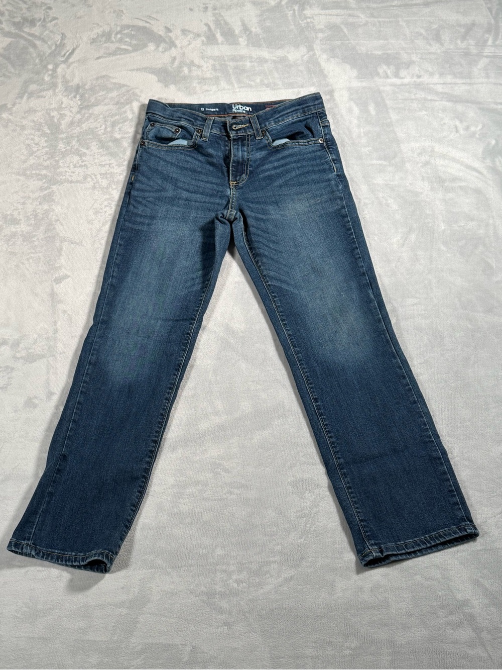 Urban Pipeline SuperFlex Straight Fit Boys 12 Blue Stretch Jeans 30x27